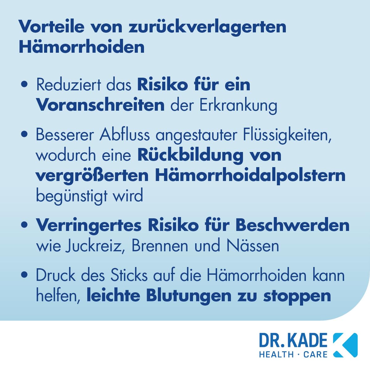 POSTERICARE® Hämorrhoiden-Stick bei äußeren Hämorrhoiden (hervorfallende Hämorrhoiden Grad II-III)