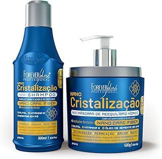 Nano Cristalização Capilar Forever Liss Kit Shampoo 300ml e Máscara 500g