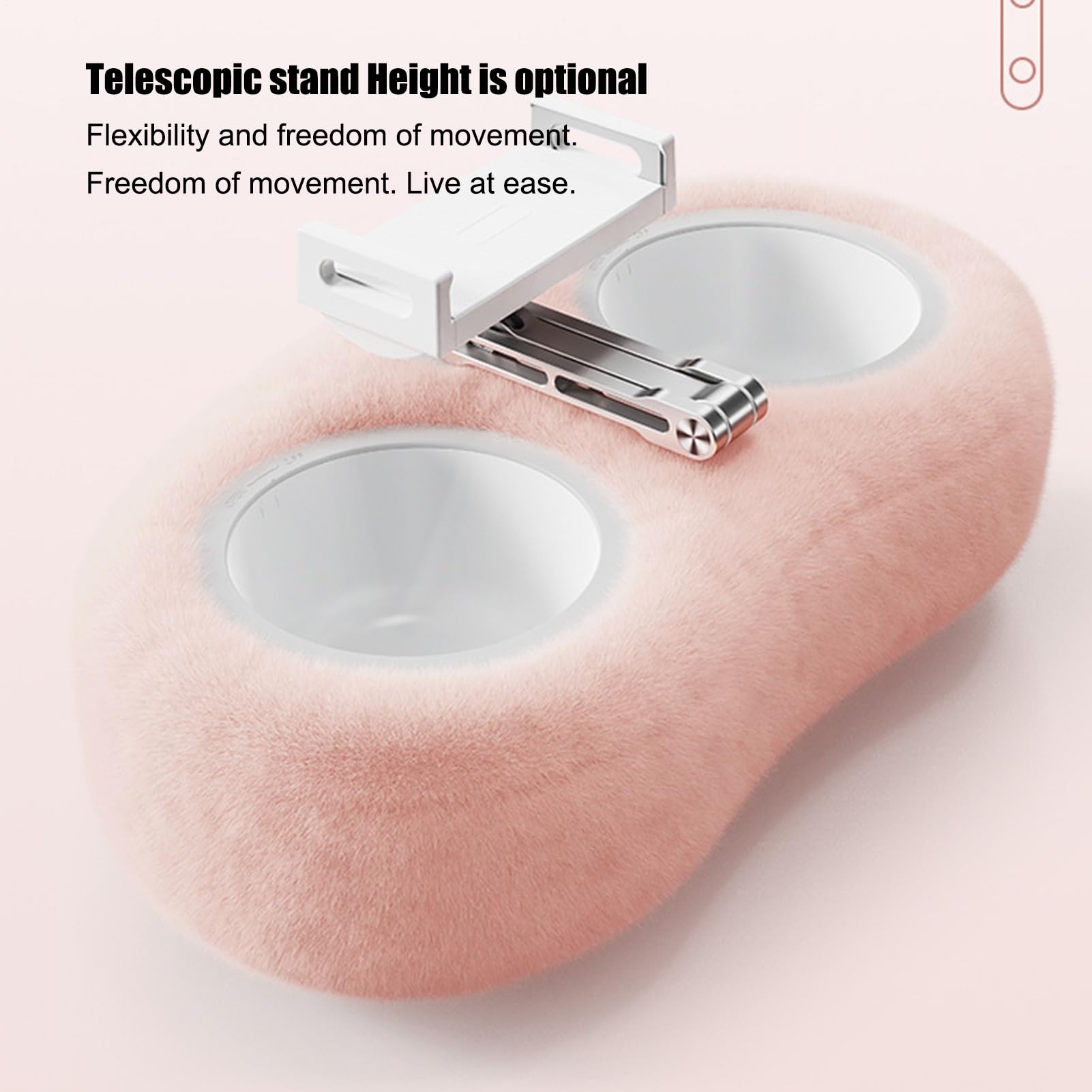 Supporto Tablet a Cuscino Supporto Telefono per Scrivania | Supporto Telescopico Per Cellulare e Leccio Girevole Per Tablet