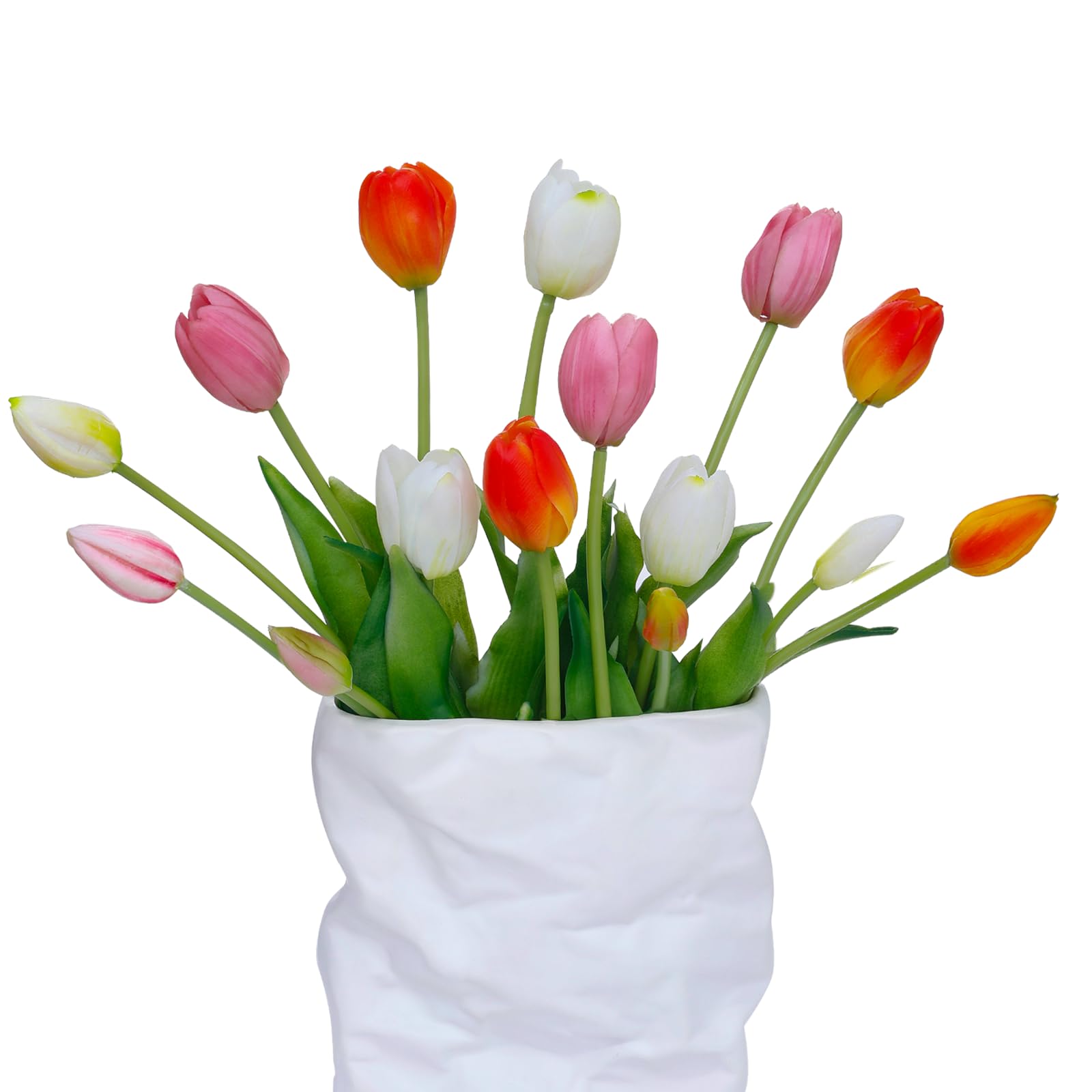 LINSIE 15 Pcs Artificial Tulips