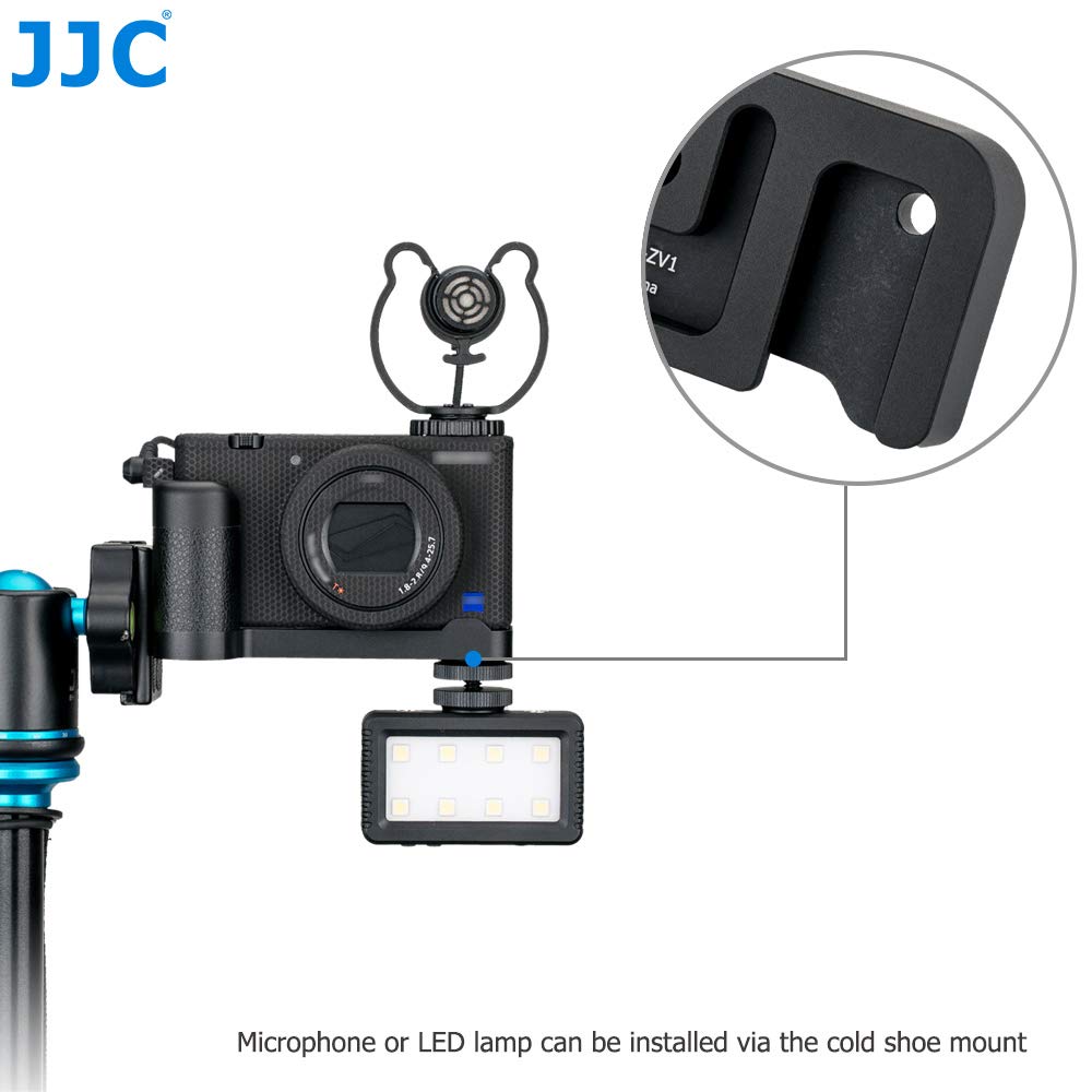 JJC Aluminum Camera Hand Grip for Sony ZV-1 Enhance Secured Hand