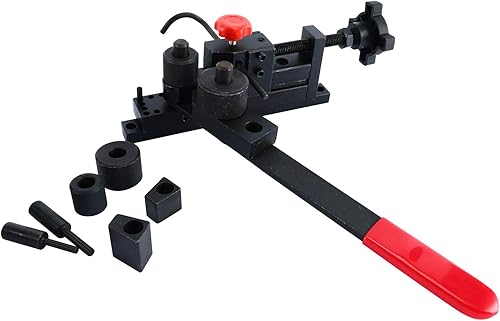 YaeTek Mini dobladora universal de montaje manual, forma alambre plano tubo de metal en soportes de gancho de abrazadera, herramienta endurecida de