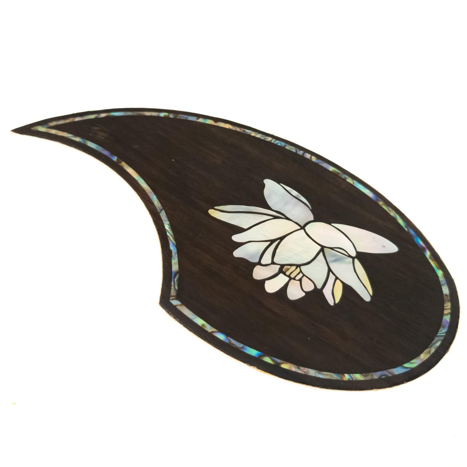 Pickguard do gitary akustycznej z palisandru z wkładką Abalone - samoprzylepny podkład 3M - pasuje do większości gitar 36-40 cali - kompatybilny z Martinem, w stylu Gibsona, do gitar w stylu Taylor