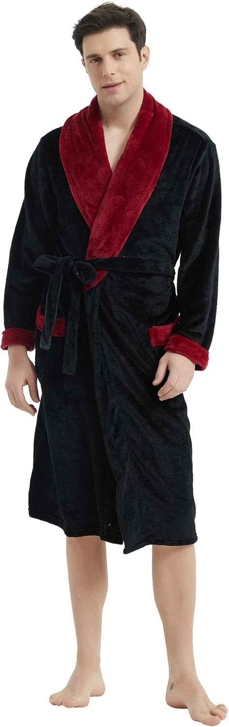 Best Deal U2SKIIN Mens Hooded Robe, Plush Robes for Men Long Fleece Bathrobe Best Deal U2SKIIN Mens Hooded Robe, Plush Robes for Men Long Fleece Bathrobe