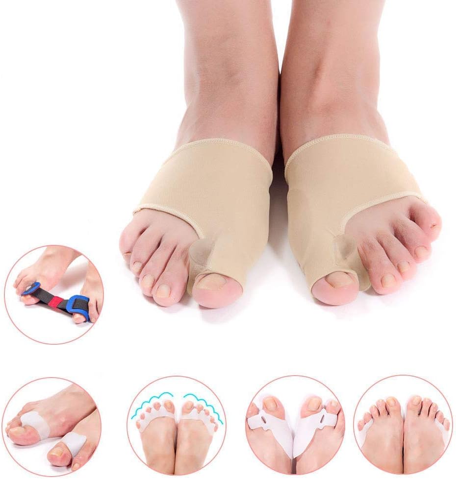 Bunion Corrector & Bunion Relief Toe Splint Kit, [11PCS] Big Toe Straightener Spacer Bunion Joint Protector Toe Separators for Women Men Kid, Treat Pain in Hallux Valgus Hammer Toe for Day & Night Use
