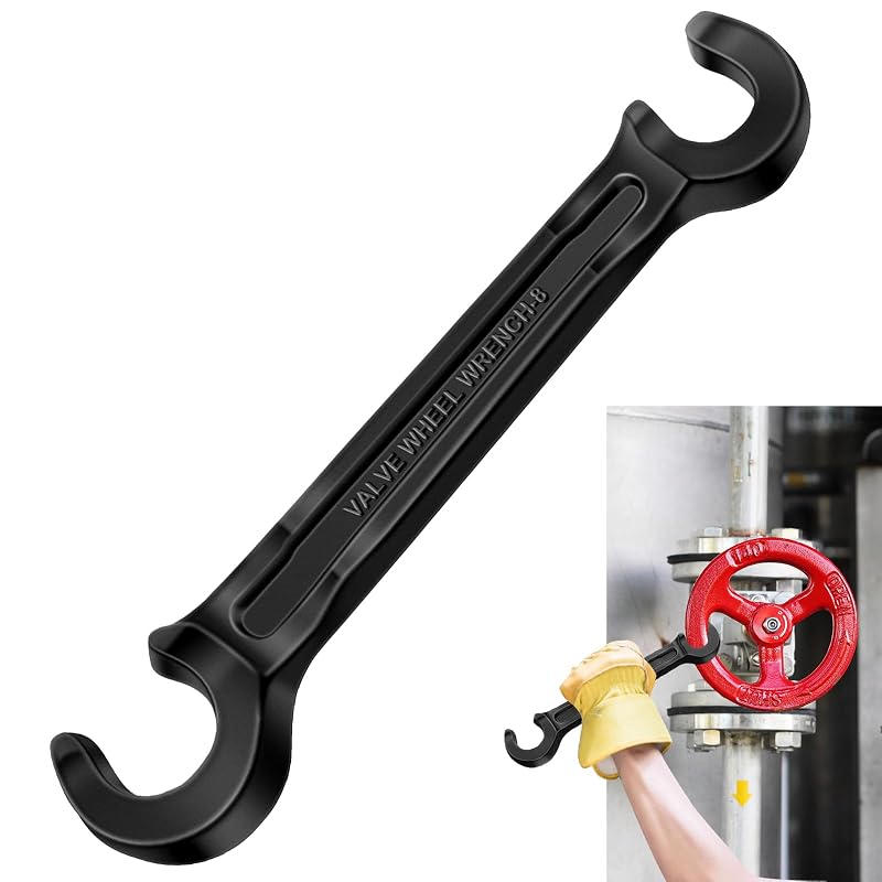 Chave para volante de válvula de duas pontas Leriton 1,27 cm e 1,67 cm, 20,3 cm