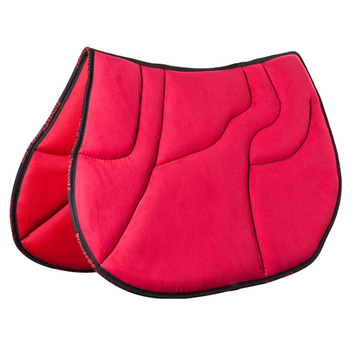 PIONEER Sottosella per Equitazione in Microfibra e Memory Foam - Per Cavallo - Bordeaux