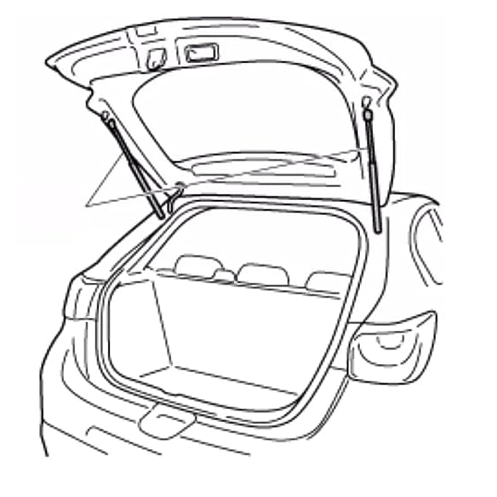 Vérins à Gaz Pour Hayon Peugeot Partner (1996-2008) - Remplacement OEM, Force 290N, Longueur 700mm
