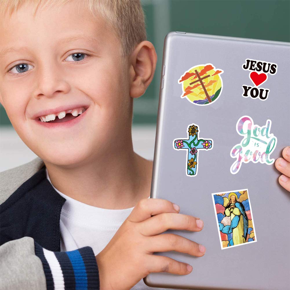 Christian Stickers Big 50Pack. Religious,Bible,Faith Stickers. Jesus