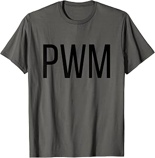 PWM Portland Maine Airport Code Lists PWM T-Shirt