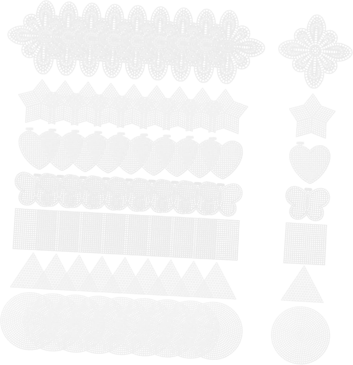 70sheets Butterfly Embroidery Mesh Canvas DIY Cross Stitch Plastic Mesh Embroidery Squares