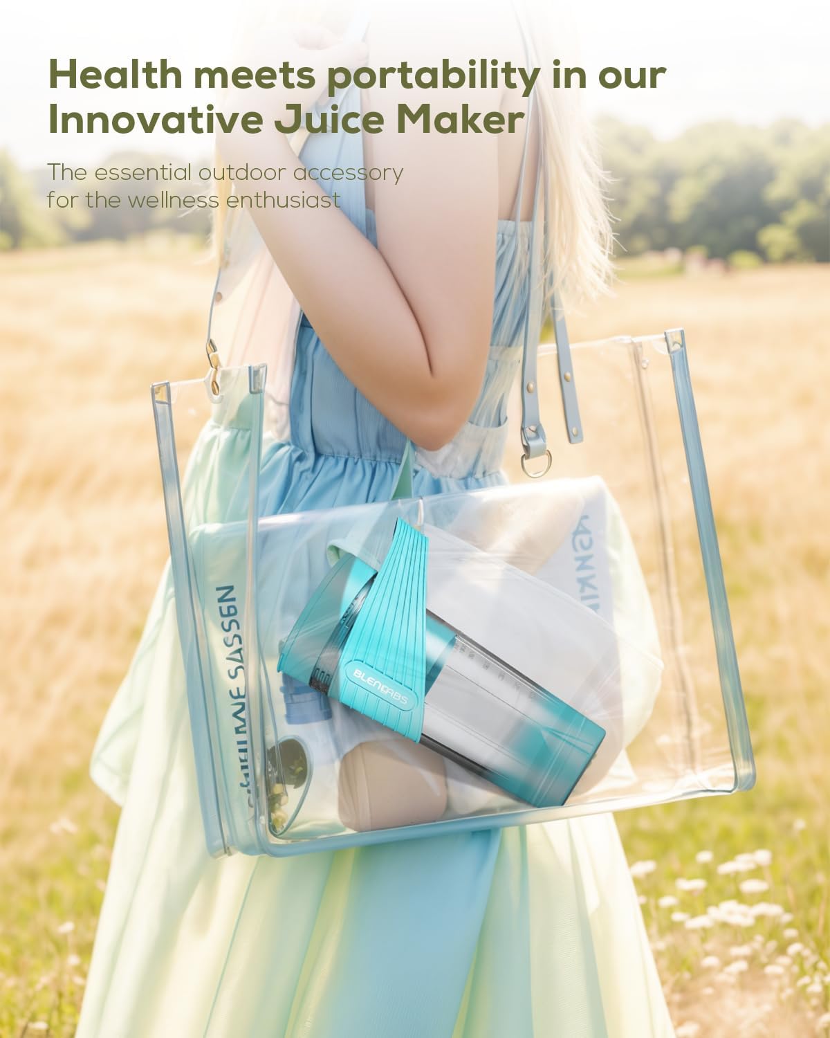 Portable blender for smoothie and juices (Blue) 4 61EcaPm6iLL. SL1500