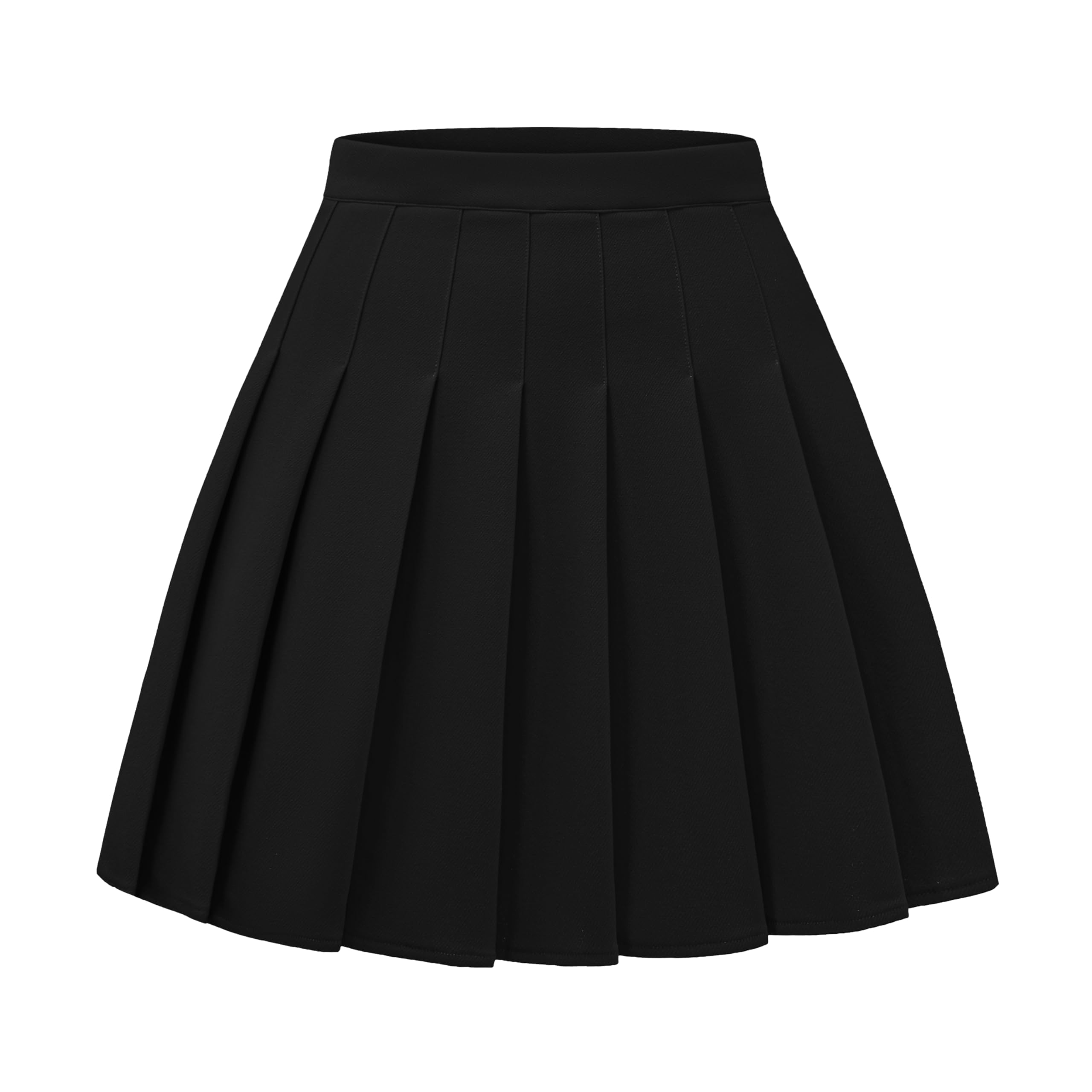 Punk Cross Print Dark Mini Skirts Chain Belt Black Uniform Pleated Skirt