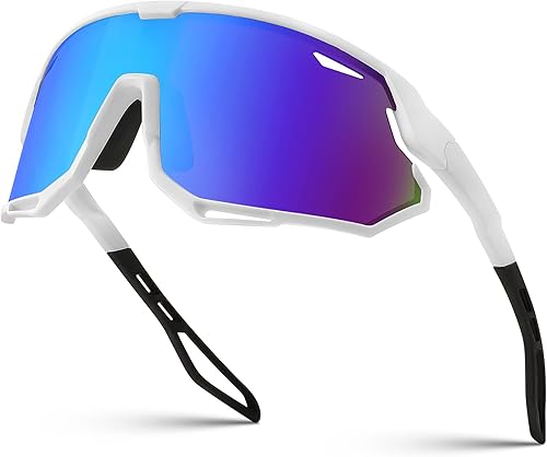 FEISEDY Gafas de sol deportivas para hombres y mujeres, gafas de ciclismo con protección UV, para béisbol, esquí, correr, golf, B0082