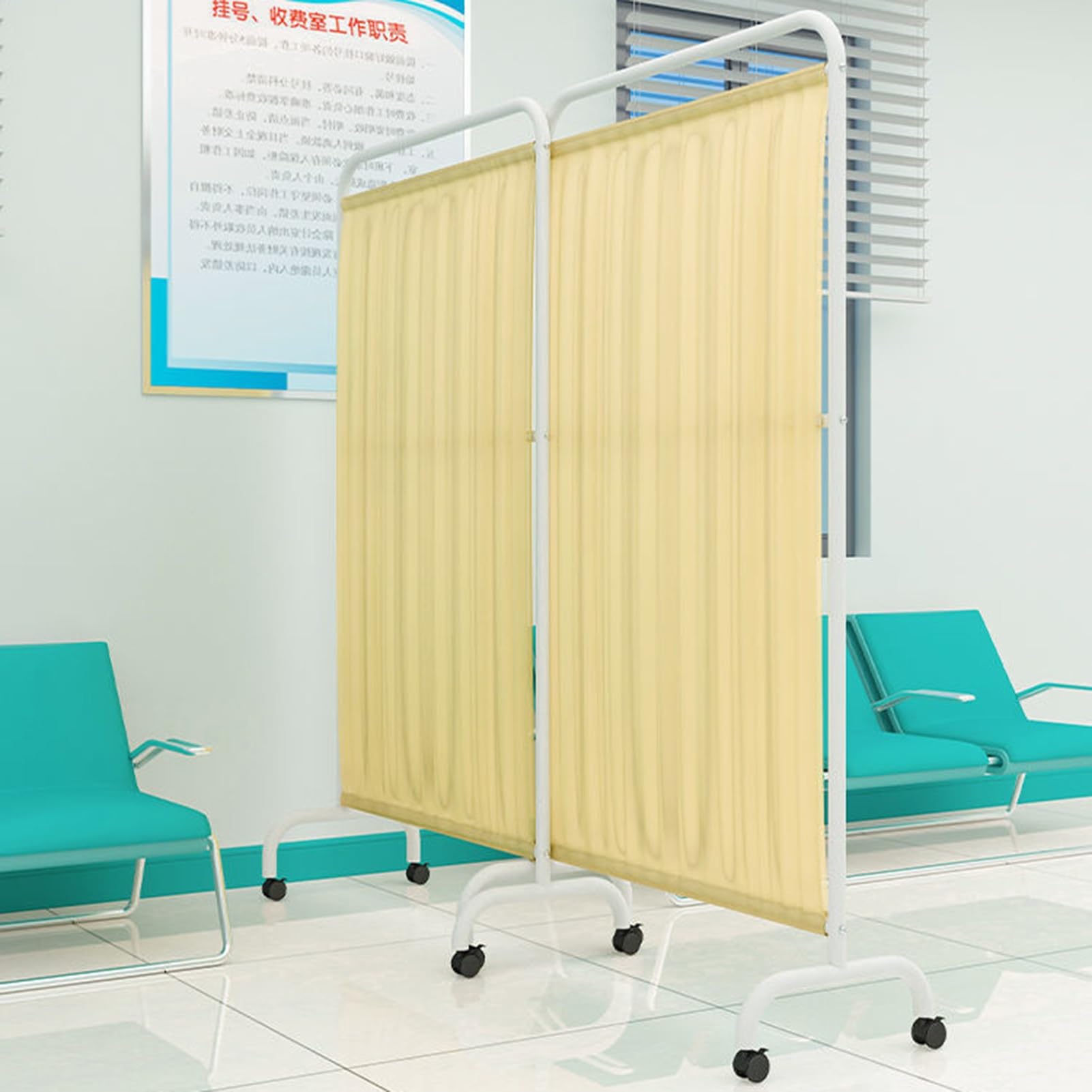 Cloisons de séparation de 1,8m de haut pour salon de beauté et salles de soins couleur Z2