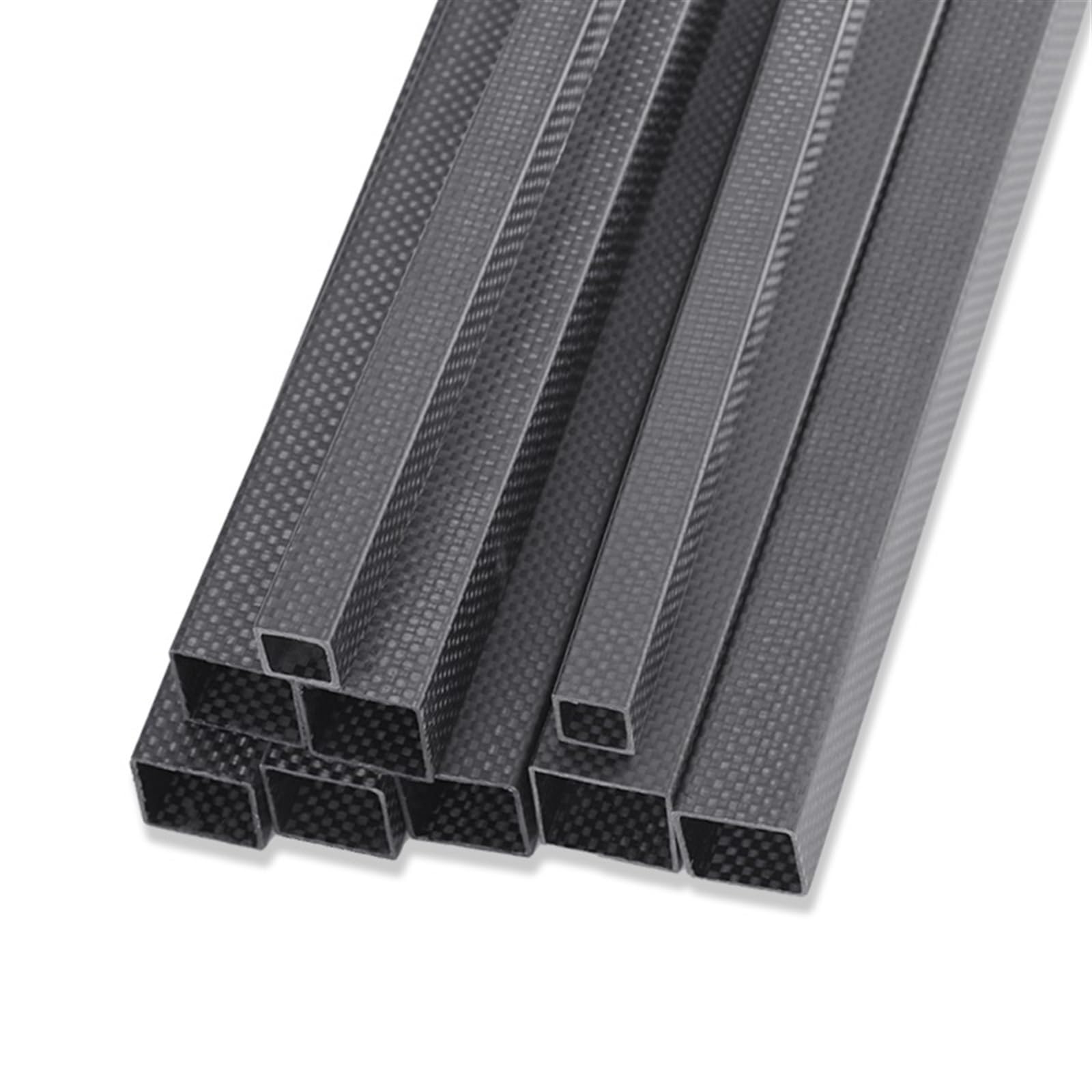 2Pcs Length 500mm 3K Full Carbon Fiber Square Tube OD: 8 10 12 14 15 16 17 18MM Matte Surface Rolled Carbon Tube Carbon Fiber Square Tube(14x14x12mm Twill)