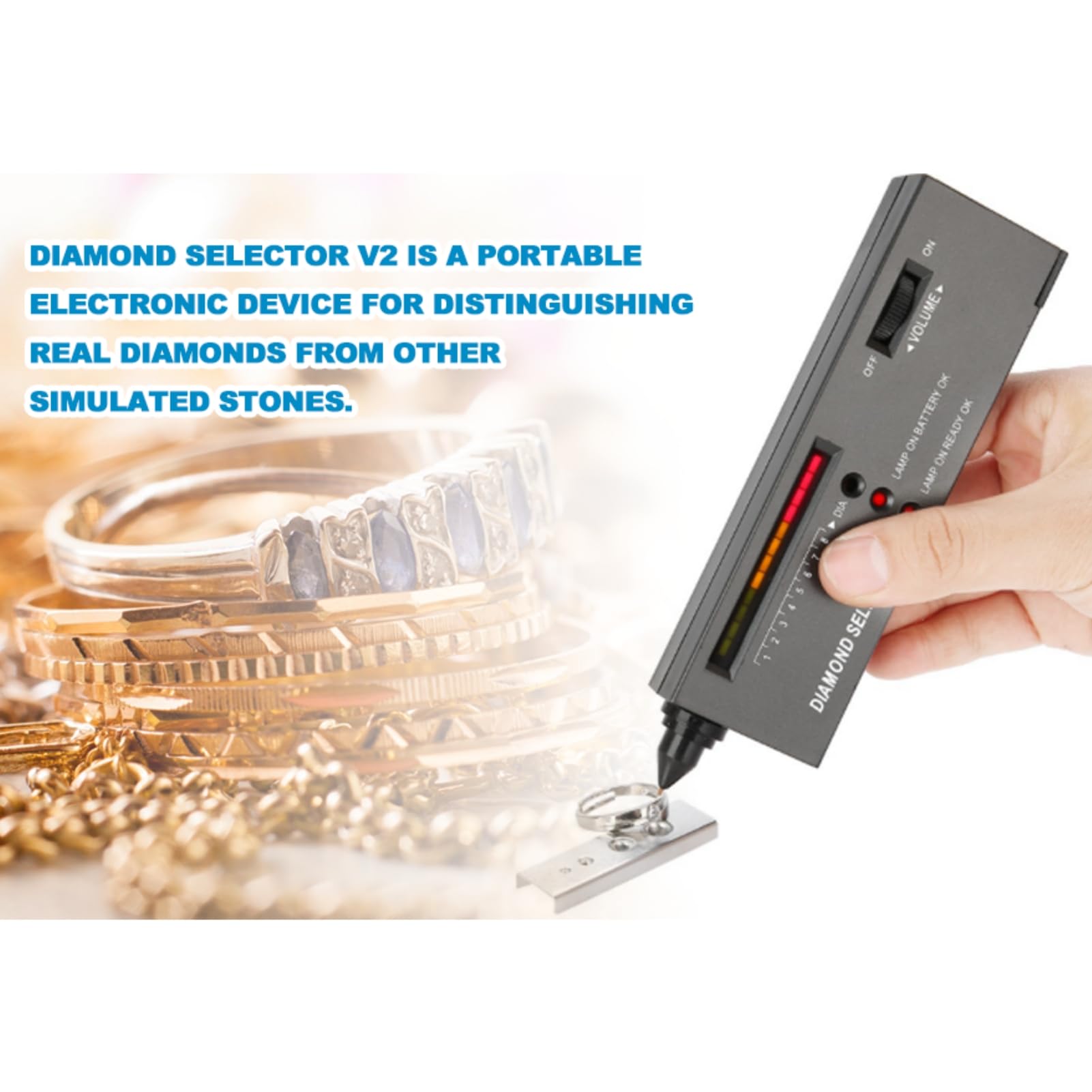Electronic Gold Tester Professional Gold Tester Kit With Diamond ...