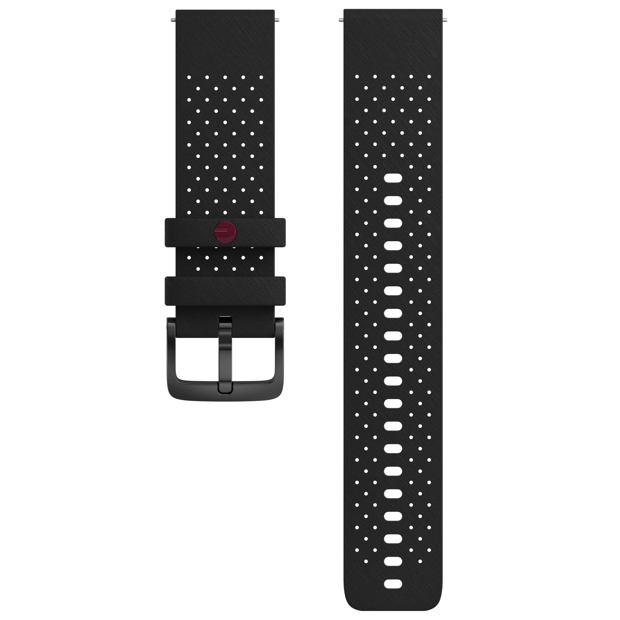 POLAR Silikonowy pasek 22 mm, uniseks, dla dorosłych, czarny, S-L