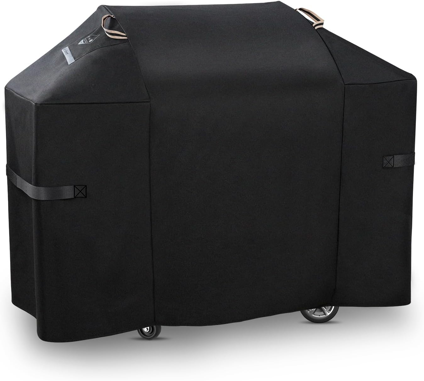 KINGLY Heavy Duty 58 Inch Grill Cover for Weber Genesis 300 & Genesis II 300 Series,600D Waterproof Fade Resistant BBQ Gas Grill Cover for Outdoor Grill with Straps,Compared to Weber 7130