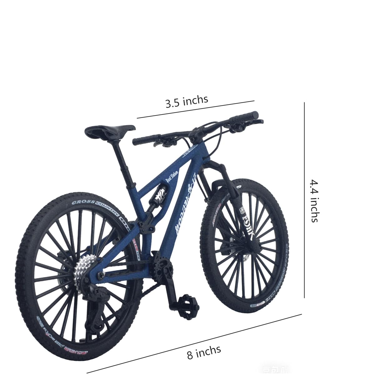 Modelo De Bicicleta De Montaña En Miniatura De Aleación A Escala 1:10, Con Manillar Y Pedales Móviles, Ideal Para Decoración, Juguete Educativo O Regalo Para Coleccionistas