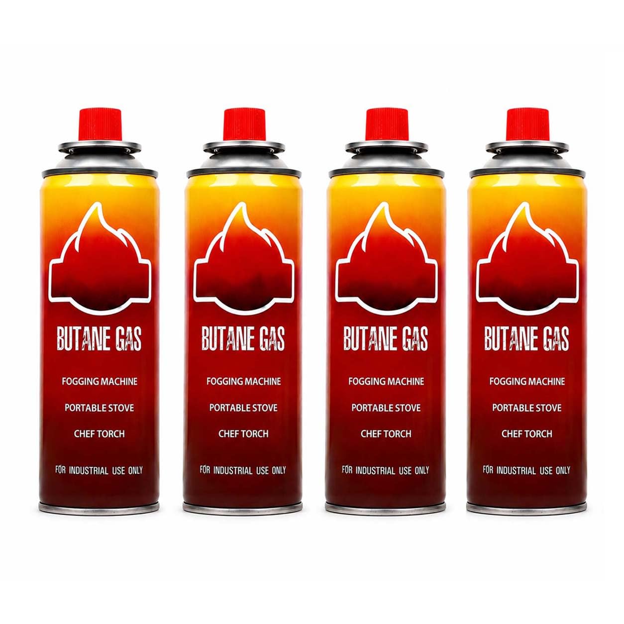 Stepify Camping Gas Canister, Portable Fuel Canister for Outdoor Camping and Hiking pack of 4x225g