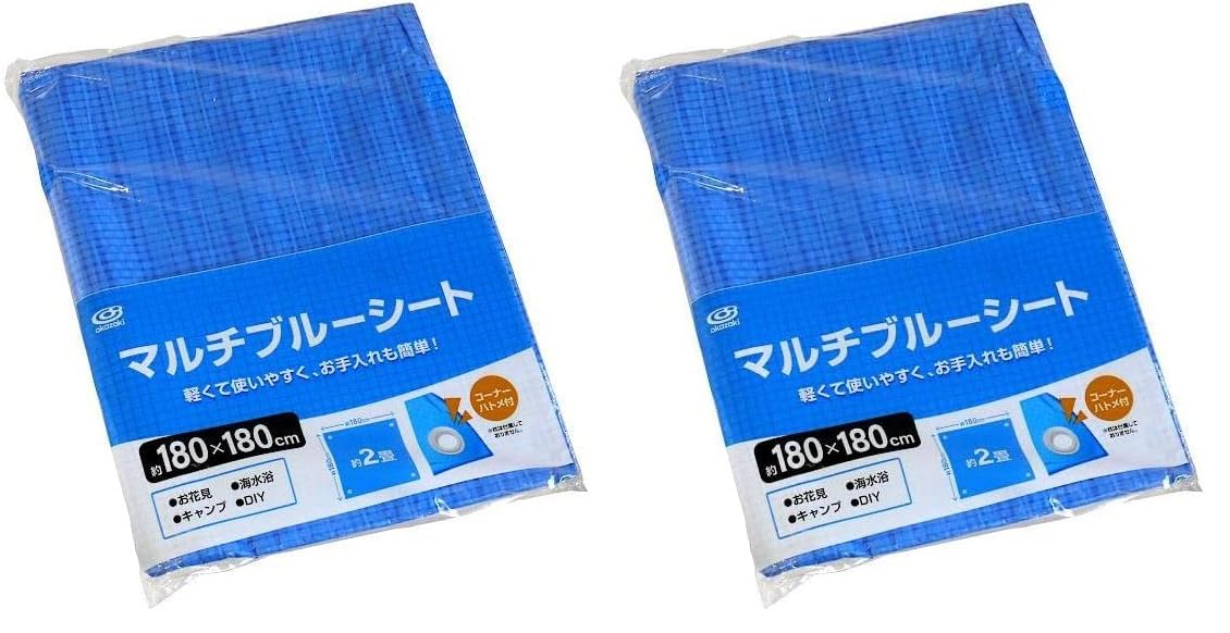 Amazon.co.jp: オカザキ マルチ ブルー シート 2畳用 水洗い可能