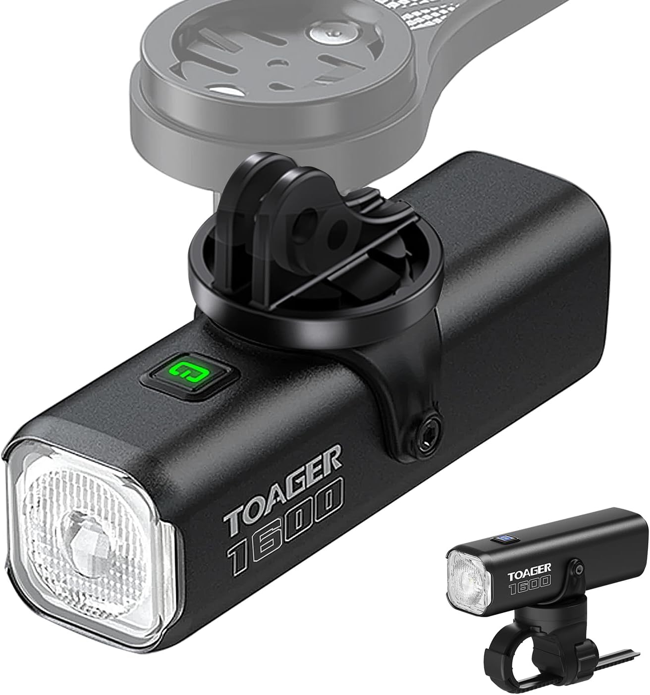 1600 Lumen Bike Light T1600, 5000mAh USB Type-C Rechargeable Bike Headlight, IPX6 Waterproof Bicycle Front Light for Road, Urban,Mountain Night Riding