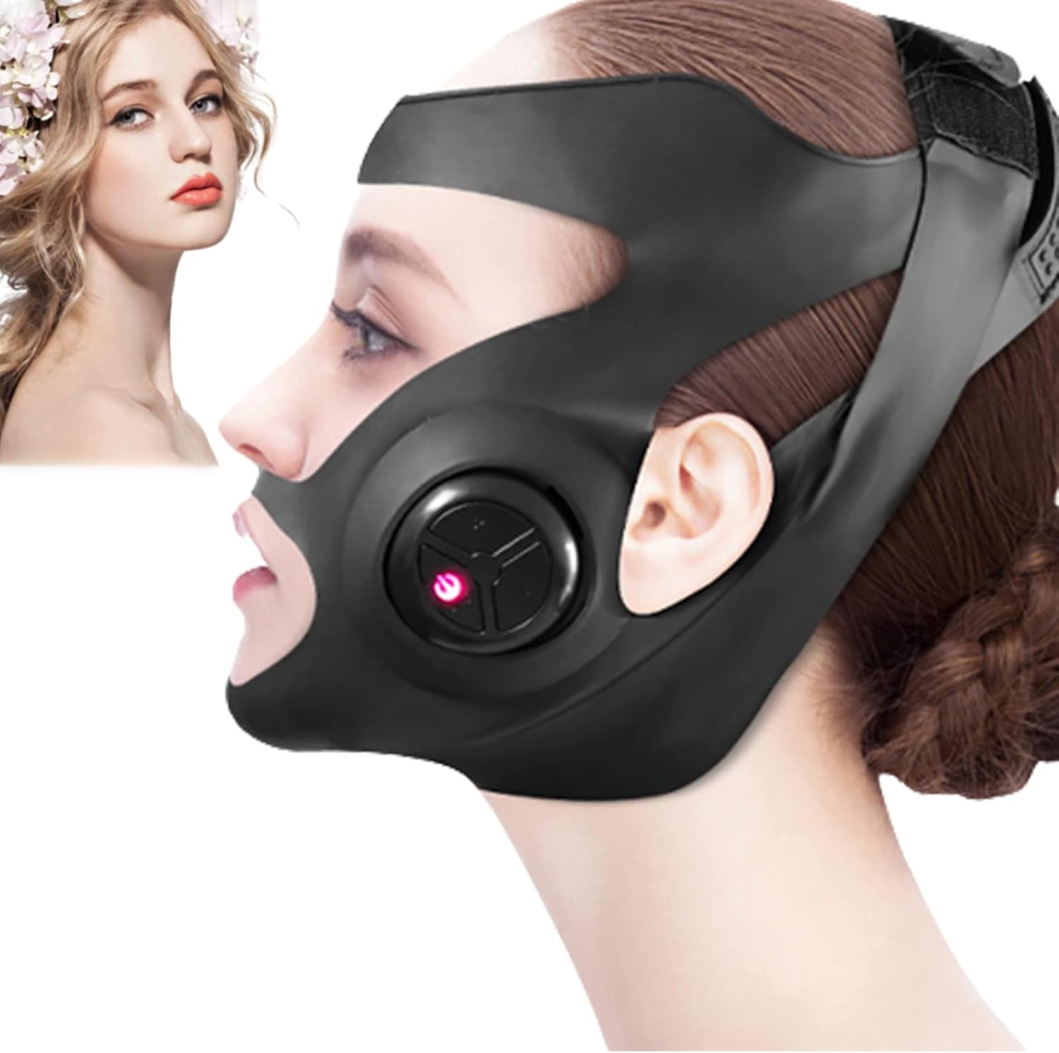 HHYGR Portable V-Face Massager, Electric Facial Lifting Machine Microcurrent, Double Chin Reducer, for Double Chin and Saggy Face Skin : Beauty & Personal Care