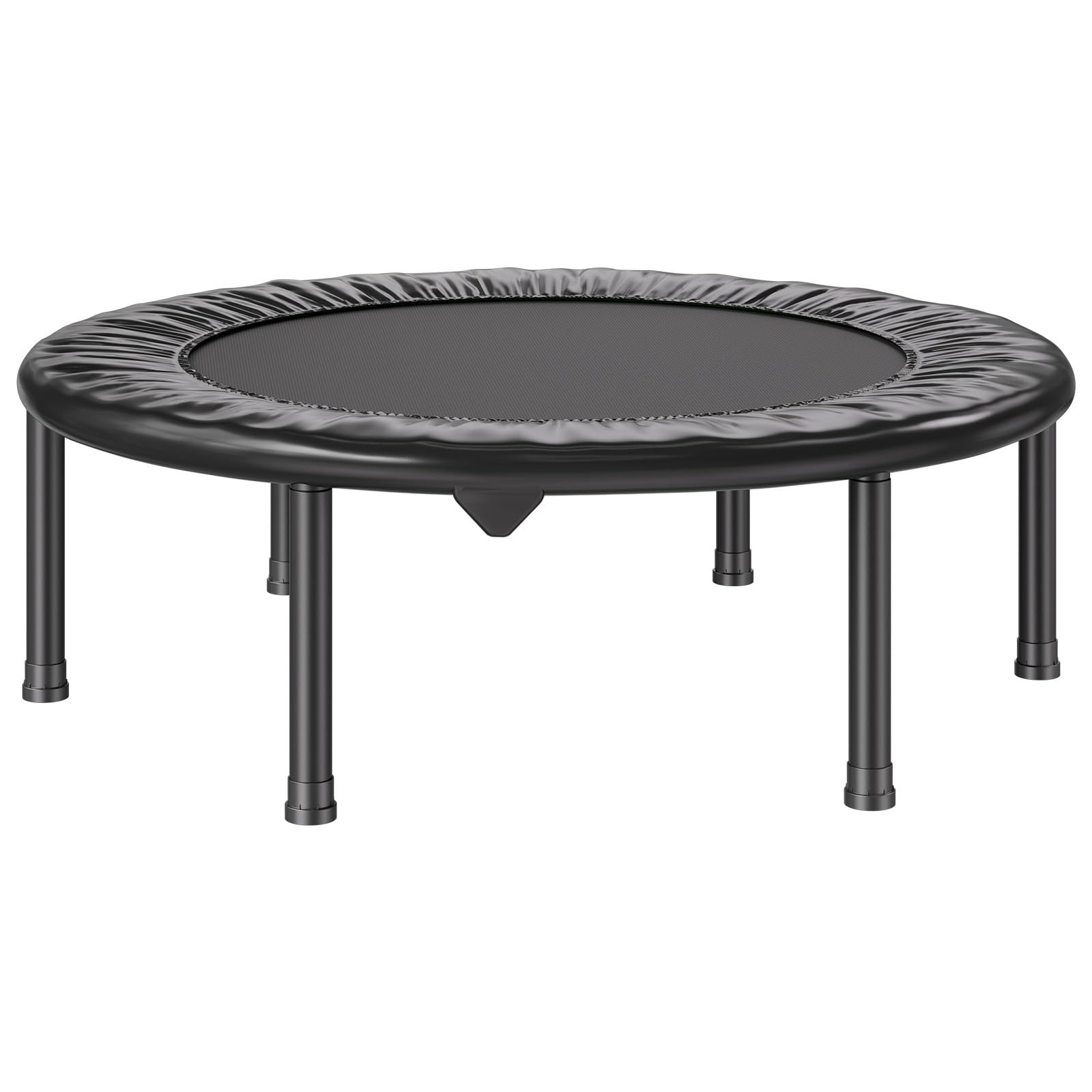 VEVOR Mini Trampoline Pliable, 934 mm, Fitness rebounder, Charge maximale 100 kg, Petit Trampoline d'entraînement d'intérieur Stable et Silencieux, pour Exercice, entraînement, Fitness pour Adultes