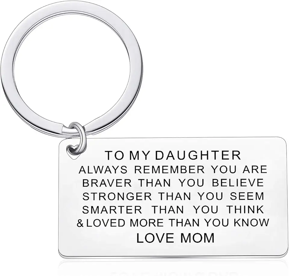 Chaveiro inspirador para filha presentes de mãe pai presentes inspiradores para filha presentes de aniversário e Natal