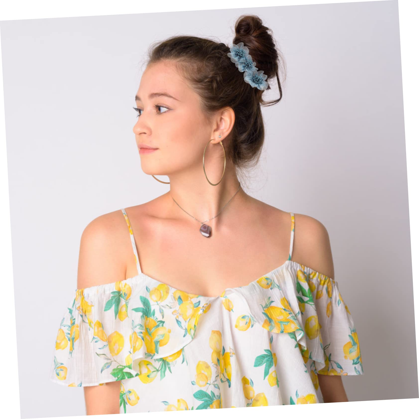 12stücke Teiliges Blumen Dutt-maker Für Haarschmuck Dekorative Haarklammern Für Elegante Hochsteckfrisuren Einfach Zu Bedienen Für Schule Partys Zuhause Farben