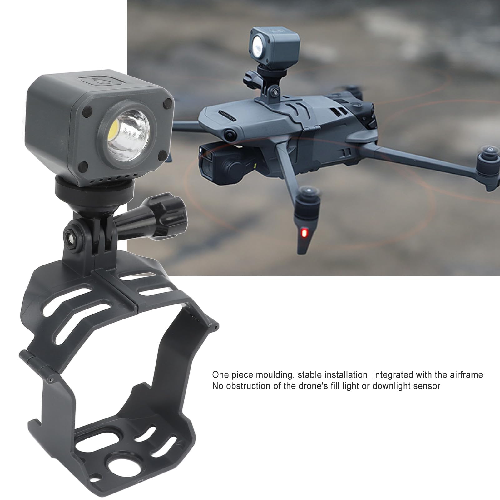 Kit di espansione per drone Ainoli Supporto per staffa estesa professionale con faro per action camera