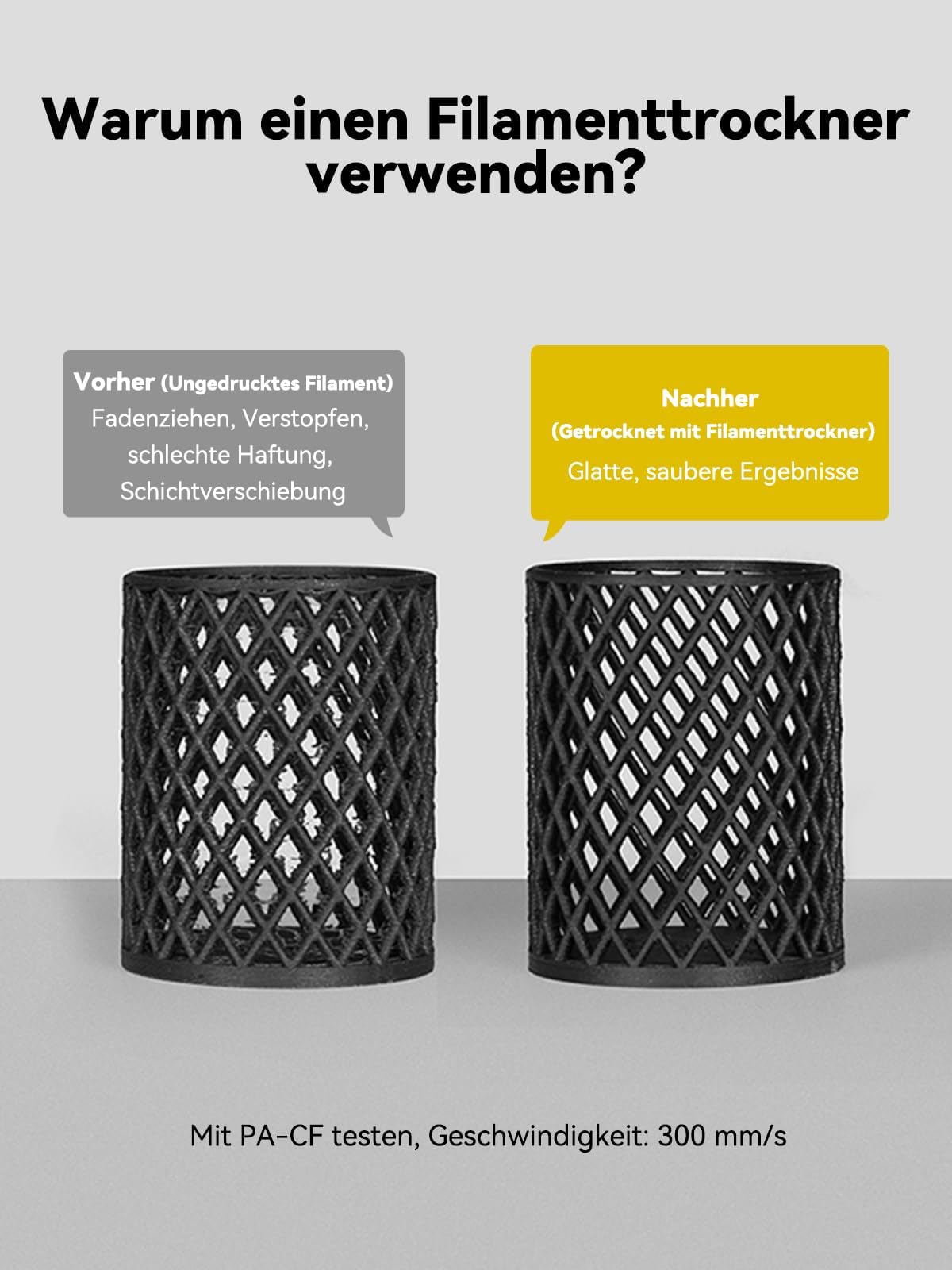 Creality Space PI Plus Filament Trockner, 2-Rollen-Kapazität mit 48h Timer, 3,7 Zoll Touchscreen, PTC-Heizung & 360° Heißluftzirkulation für PLA/ABS/TPU/PETG/ASA (1,75mm/2,85mm)