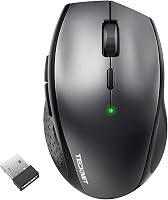 TECKNET Bluetooth Wireless Egér 4800 DPI, Tri-Mode (BT 5.0/3.0/2.4G), Csendes Számítógép Egér Laptophoz 1