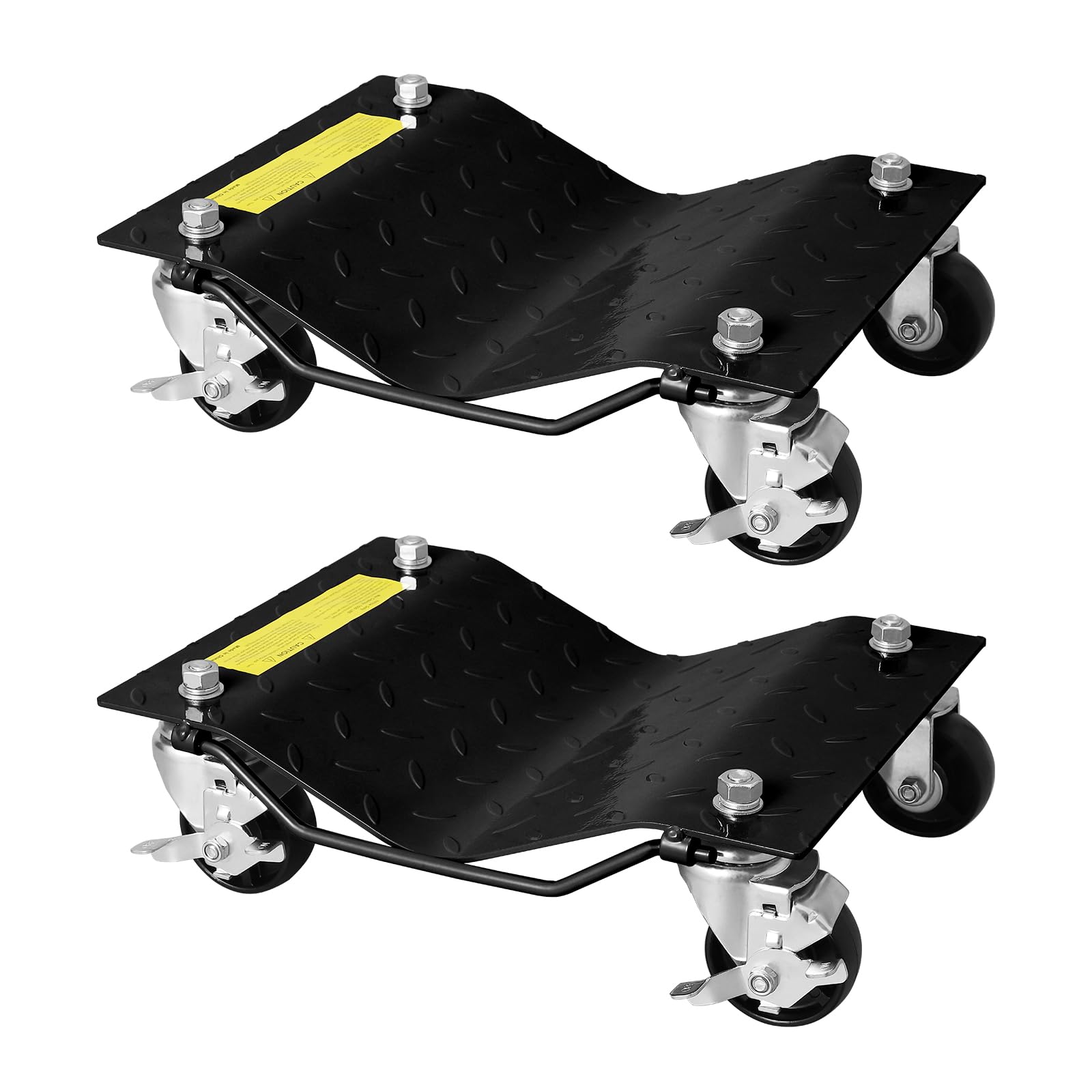 Lidzopas 2 Pack Wheel Dolly Set Car Skate Set 3000lbs Capacity Tire Dolly with Lockable Casters, Heavy Duty Steel Car Tire Dolly for Moving Auto Repair Garage