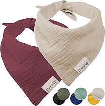 PiuPet® Bandanas pour Chiens - Lot de 2 Bandanas pour Chiens - Bandanas élégants pour Petits et Grands Chiens - Chien Accessoires - Foulard Chien - Bandana pour Chien - Beige/Rouge (L) 76x53x53cm