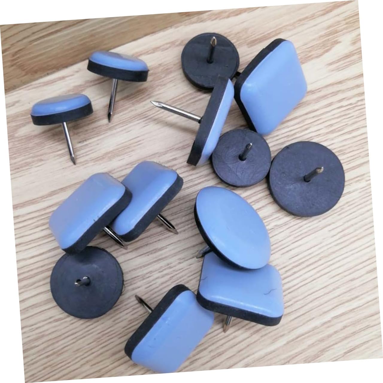 OSALADI 40piezas Patas De Muebles Antideslizantes PTFE Deslizadores De Nail Sillas Protección De Suelo para Muebles