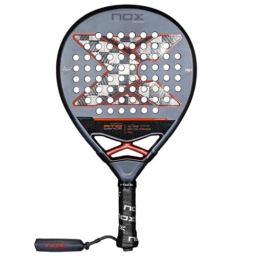 Raqueta de Padel AT10 Genius 18K Alum por Agustin Tapia 2025 | Pala Padel Lágrima de Lujo | Tecnología Mejorada de EOS Flap y Asa Personalizada NOX Dual Textura Control de Giro Avanzado, Raqueta de Padel de Alto Rendimiento
