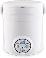 Aroma Housewares Mi MRC-903D 3-Cup Digital Mini Rice Cooker - Cool Touch, White Rice & Brown Rice, Compact for 1-2 Servings