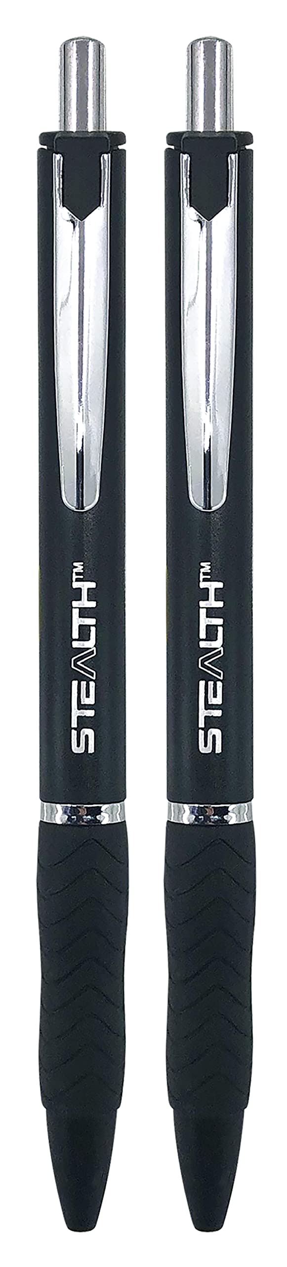 RoseArt Stealth Retractable 2 Count Medium 0 7MM Gel Pen with Comfort Grip 2 Black Gel Pens No — view 4