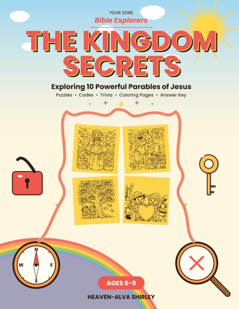 Kingdom Secrets: A Parable Adventure: Your Zone Bible Explorers: Book 1 | An Interactive Parables Activity Book for Kids with Puzzles, Coloring, and Hidden Objects