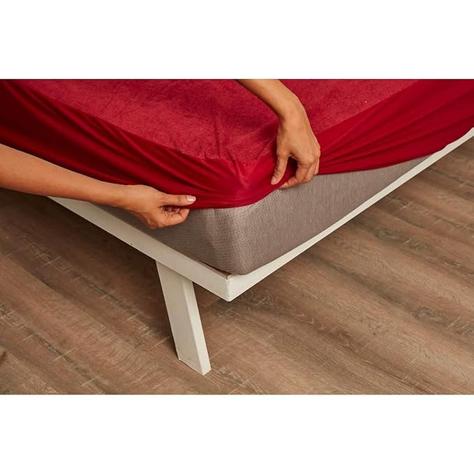 Wakefit 100% Waterproof Premium Cotton Mattress Protector | Breathable and Hypoallergenic Ultra Soft Fitted Bed Protector 78