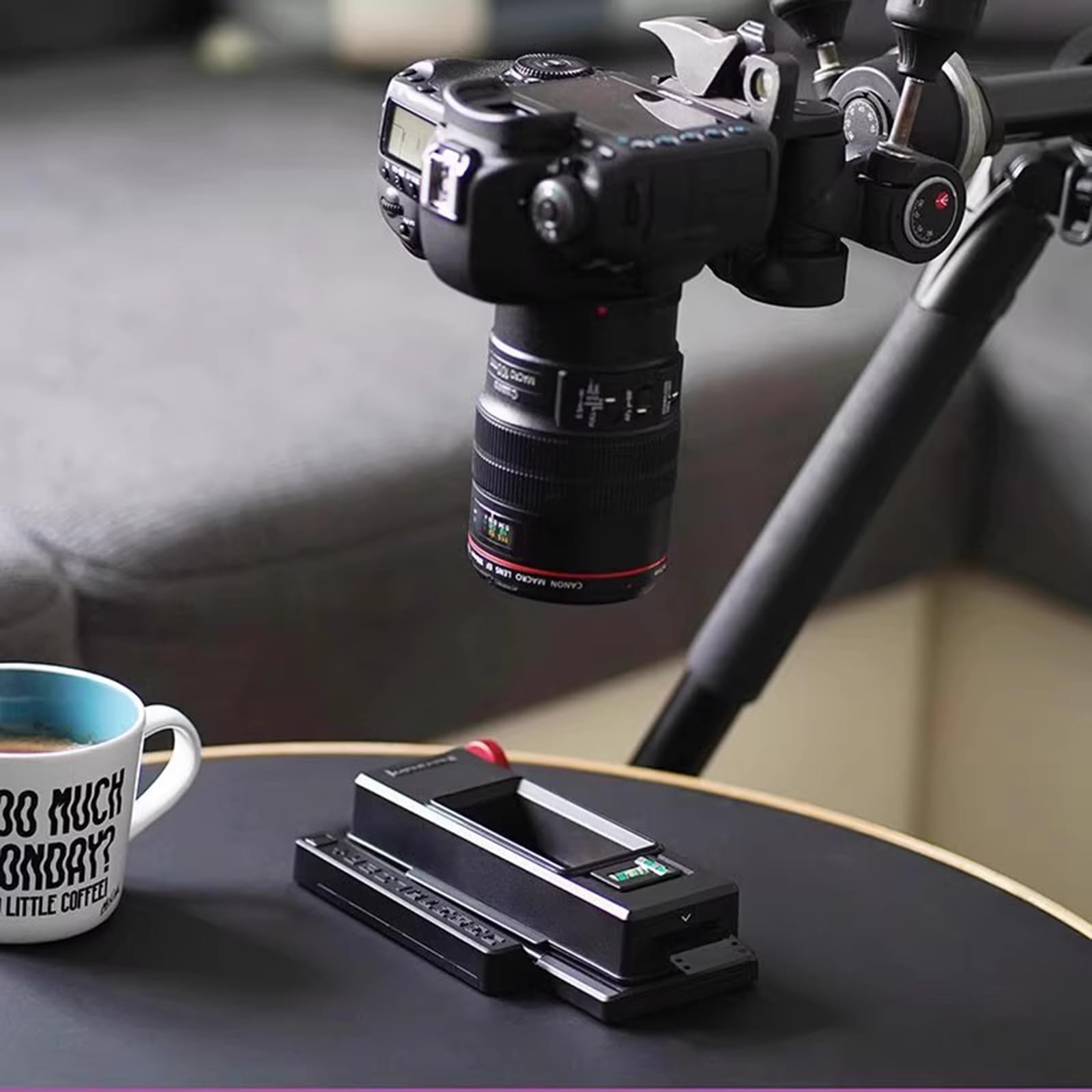 Film Scanner - Sistema di digitalizzazione negativo e diapositiva da 35 mm e 120 con pannello luminoso e clip fissa, compatibile con telefoni e fotocamere DSLR