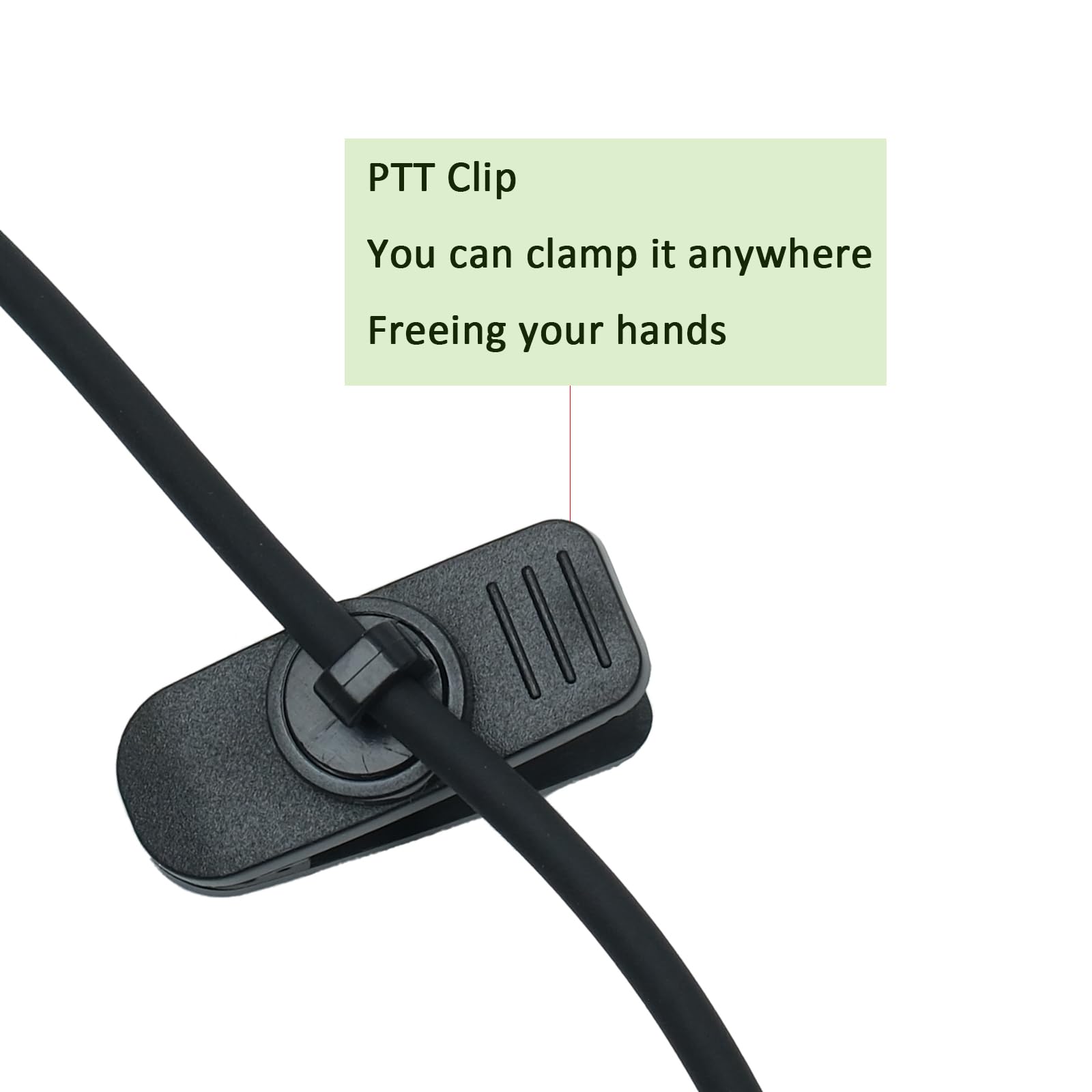 Zestaw słuchawkowy w kształcie litery C z mikrofonem PTT kompatybilny z Baofeng Kenwood UV-5R BF-888S BF-F8HP BF-F9 TK-3140 TK-3400 TK-3402 dwukierunkowe radio 10 szt