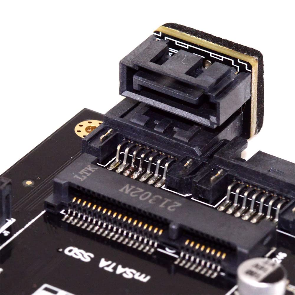 Pojedynczy adapter SATA 7-pinowy żeński na 7-pinowy męski 360 stopni kątowy adapter do komputerów stacjonarnych SSD HDD płyta główna płyta główna