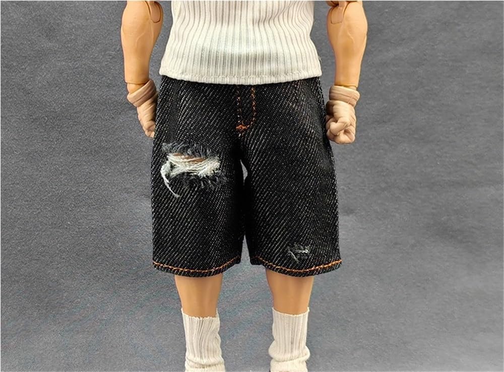 Vêtements Figurine 1/12 AMITD : Fini les Habits Rigides grâce au Short en Denim