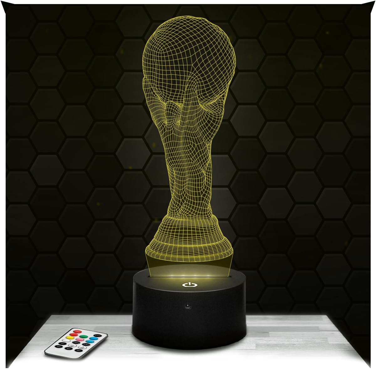 Lampephoto.fr - 3D Lamp FI FA Cup, Football Night Light, Touch LED Football Night Light, 3D Hologram Effect, Christmas Birthday Gift Idea for Men and Women, Bedroom Decoration Object