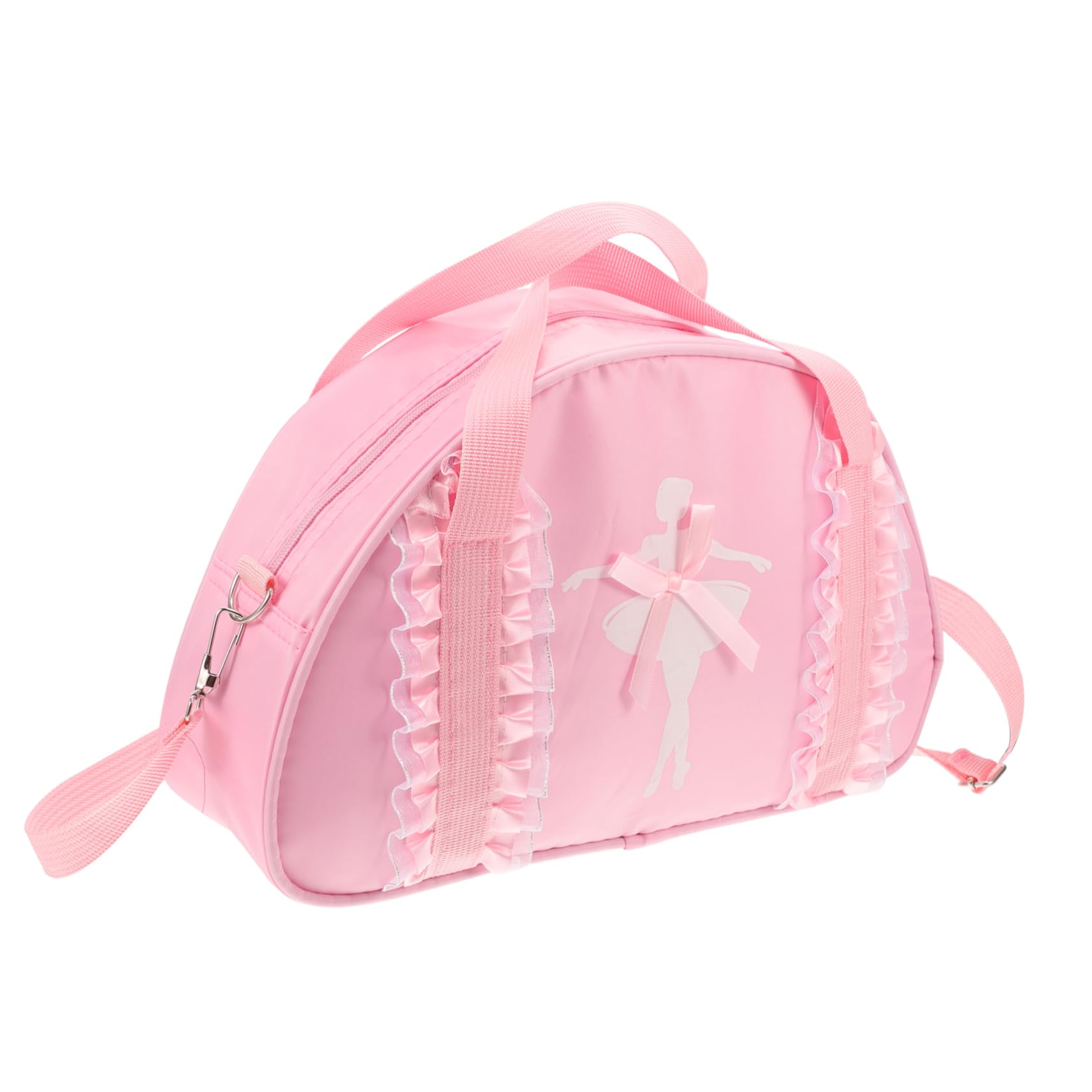 Girls Ballet Dance Bag Pink Single Shoulder Tote for Boys and Girls Cute Dance Backpack Zipper Suitable for