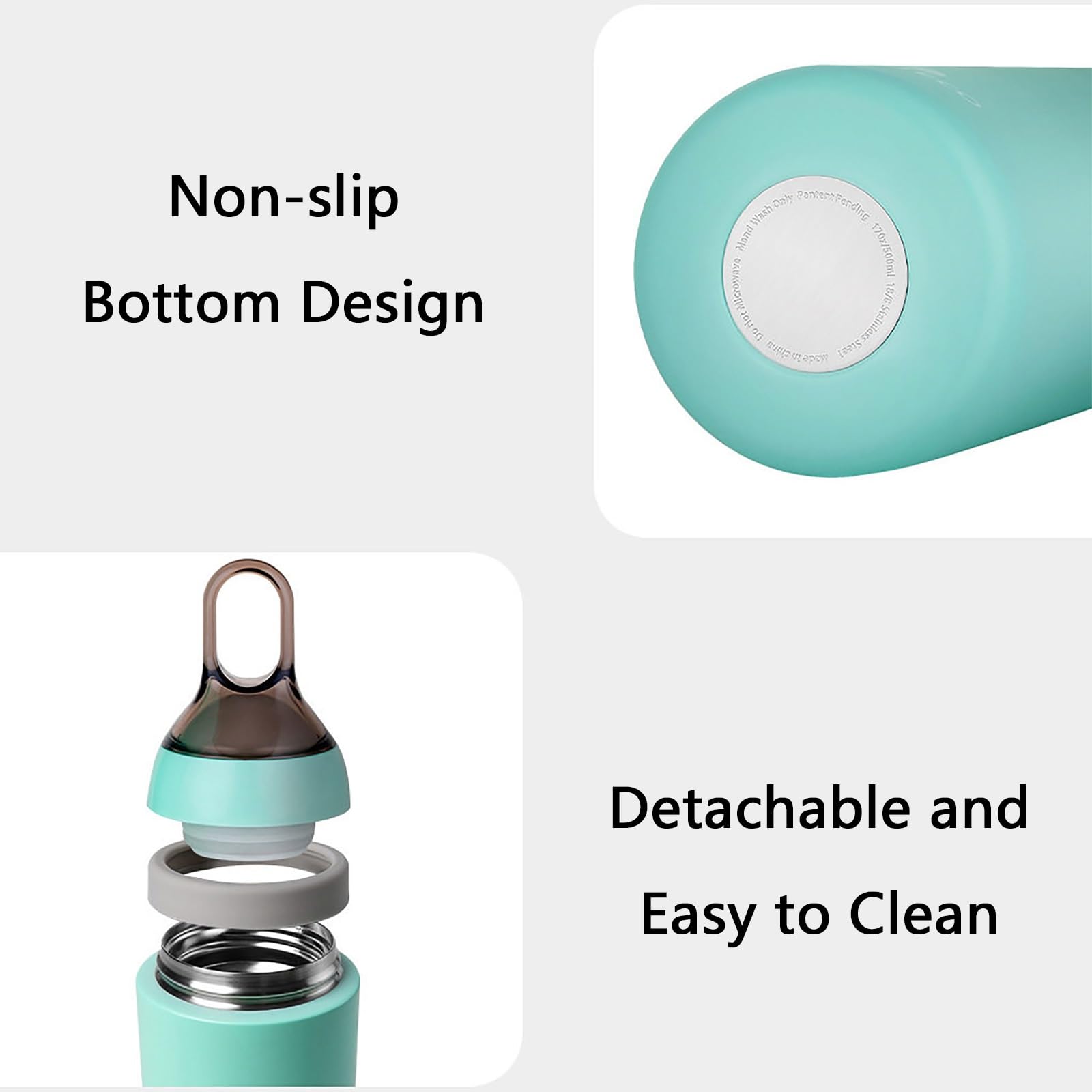 350ml / 11.8oz, Taza Cafe para Llevar, Termo Vaso, Segura y Duradera, Portátil y Fácil de Limpiar, para La Escuela, La Empresa, La Sala de Yoga, Exteriores(Pink)