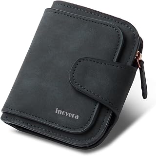 INOVERA (LABEL)Women's Vegan Leather Tri-fold Fashion Card Coin Holder Small Wallet (KK29) Price In India